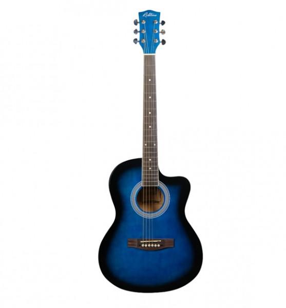 Richtone 39inch RT39C Blueburst glossy cutaway guitar