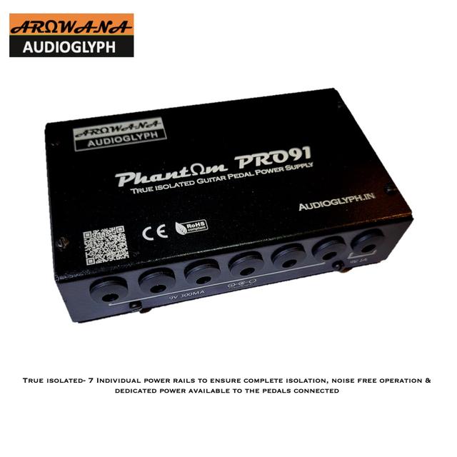 Phantom Pro91 True Isolated Guitar Pedal Power Supply 6 9v 300ma & 1 9v 1A Center negative Noise Free 1